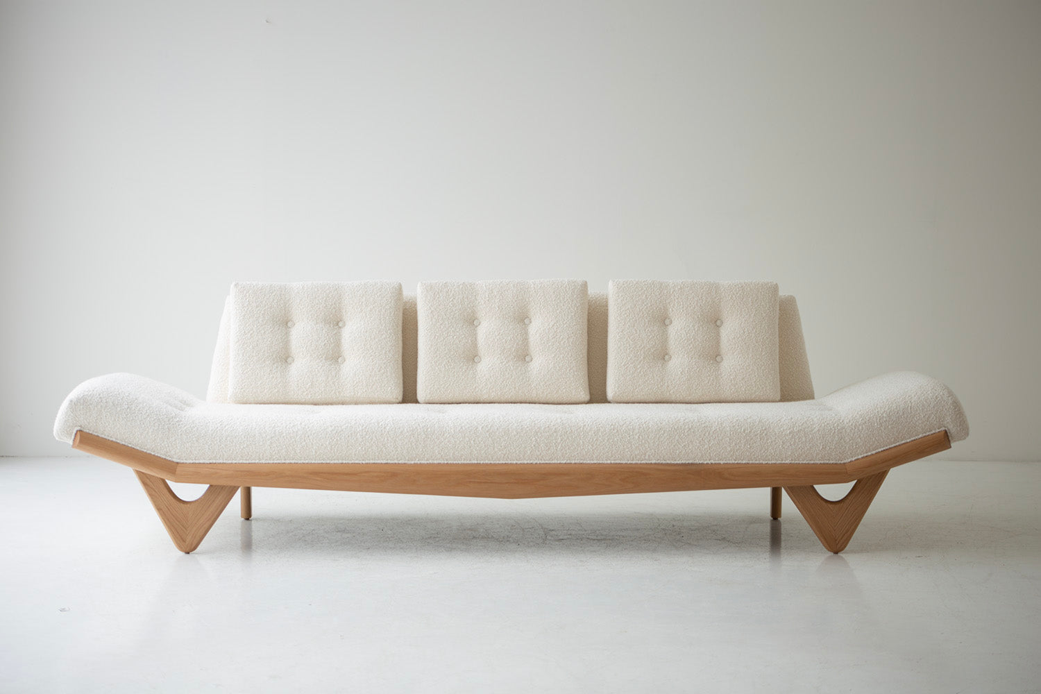 Alaska Modern Wood Sofa in Oak - 1403