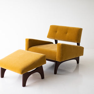Canadian Modern Upholstered Ottoman 2315, Image 02