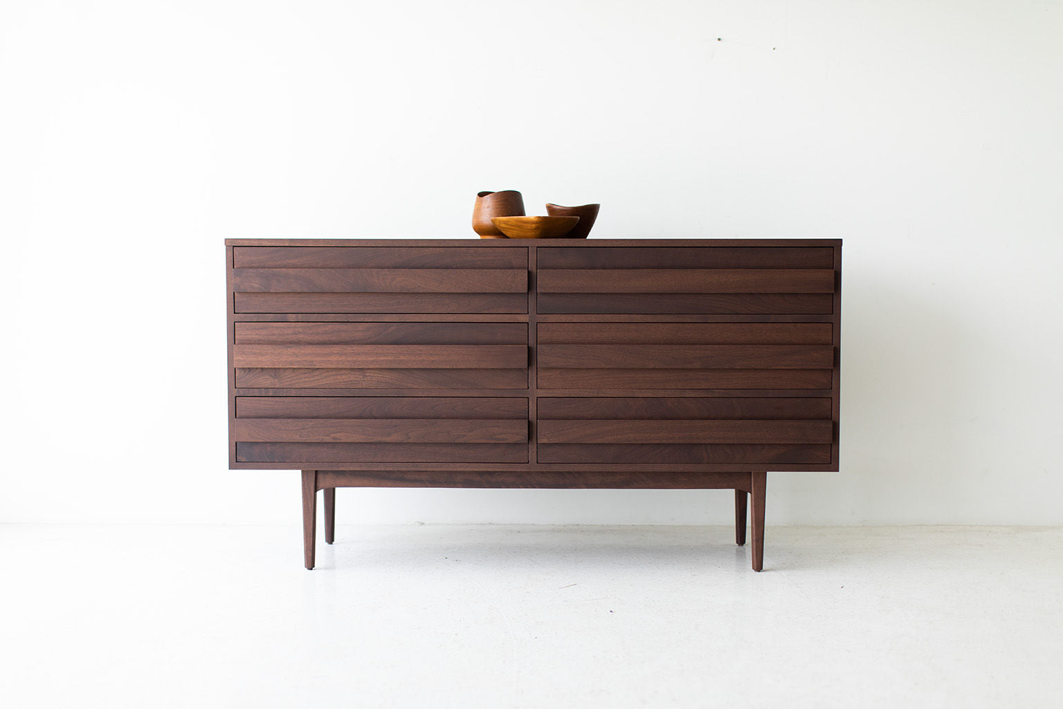 Modern Walnut Dresser - 1721