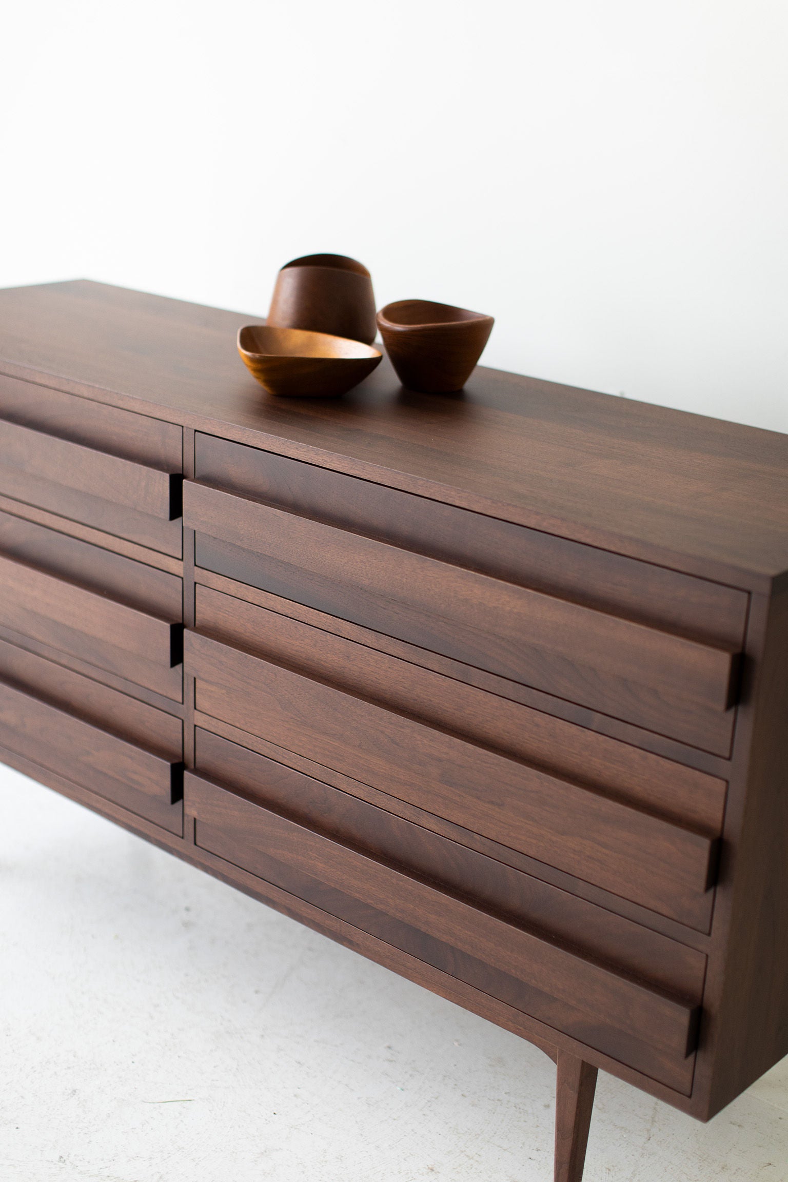 Modern Walnut Dresser - 1721