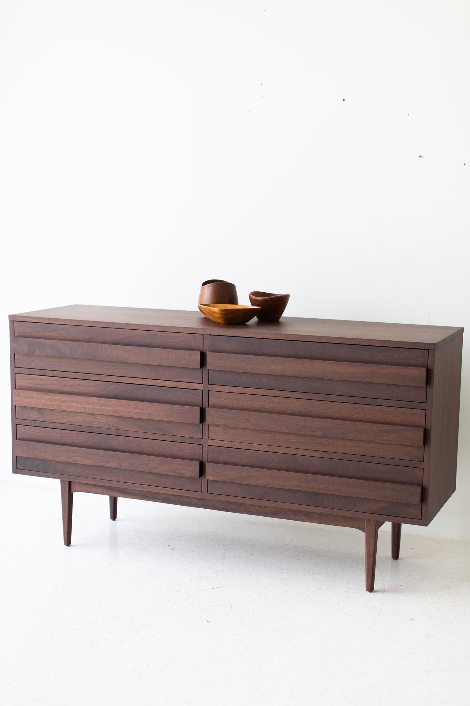 Modern Walnut Dresser - 1721