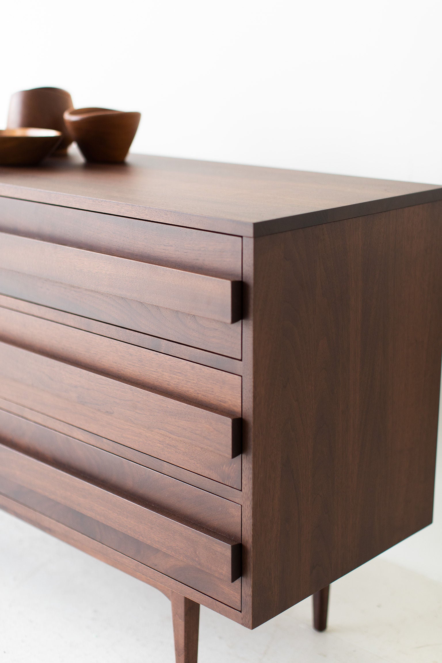 Modern Walnut Dresser - 1721