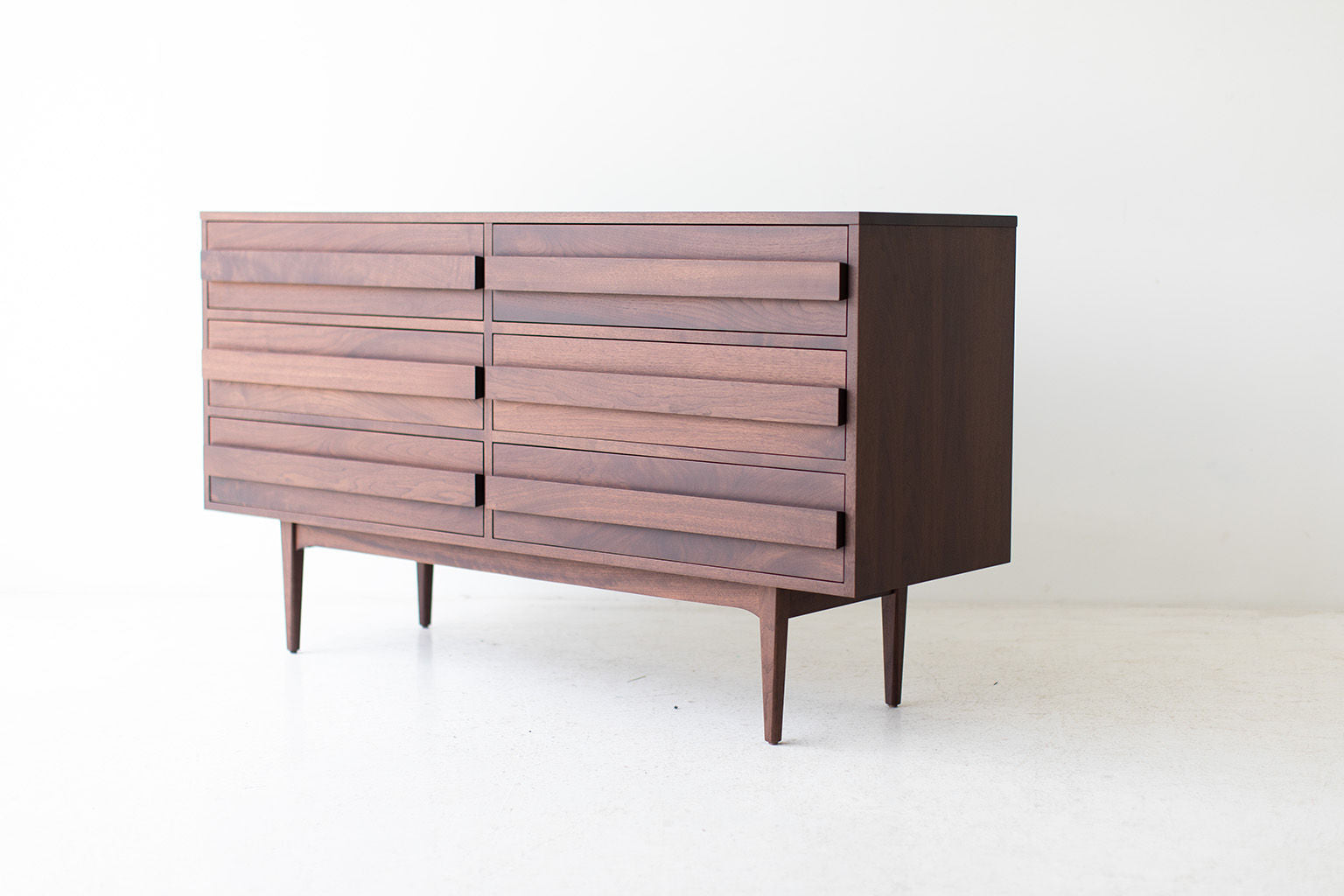 Modern Walnut Dresser - 1721