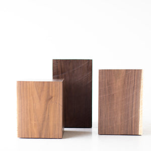 Modern Wood Side Tables Walnut 0621, Image 04
