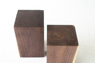 Modern Wood Side Tables Walnut 0621, Image 05