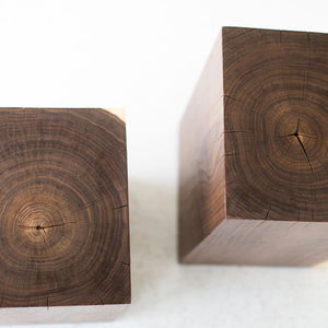 Modern Wood Side Tables Walnut 0621, Image 08