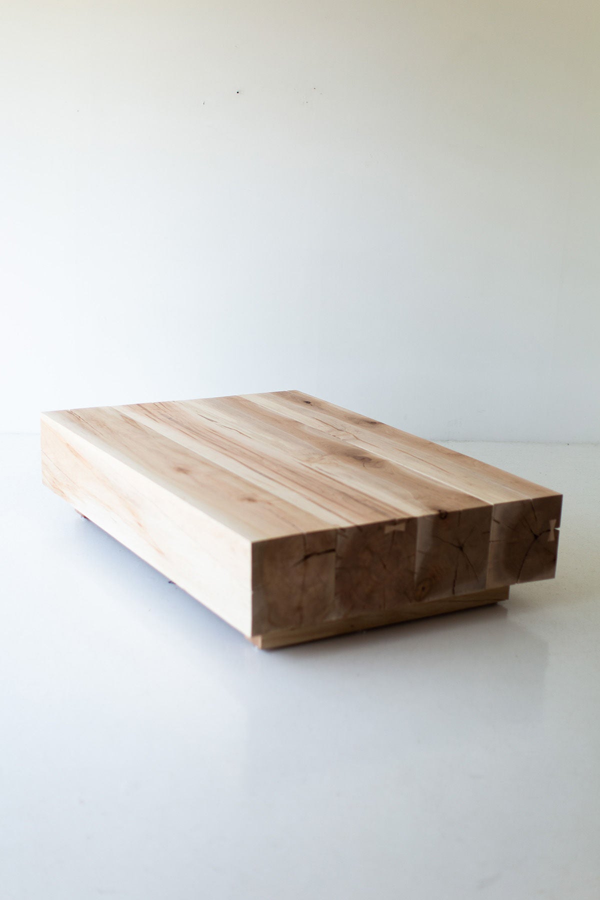 Modern Wood Beam Coffee Table for Bertu Home - 1324