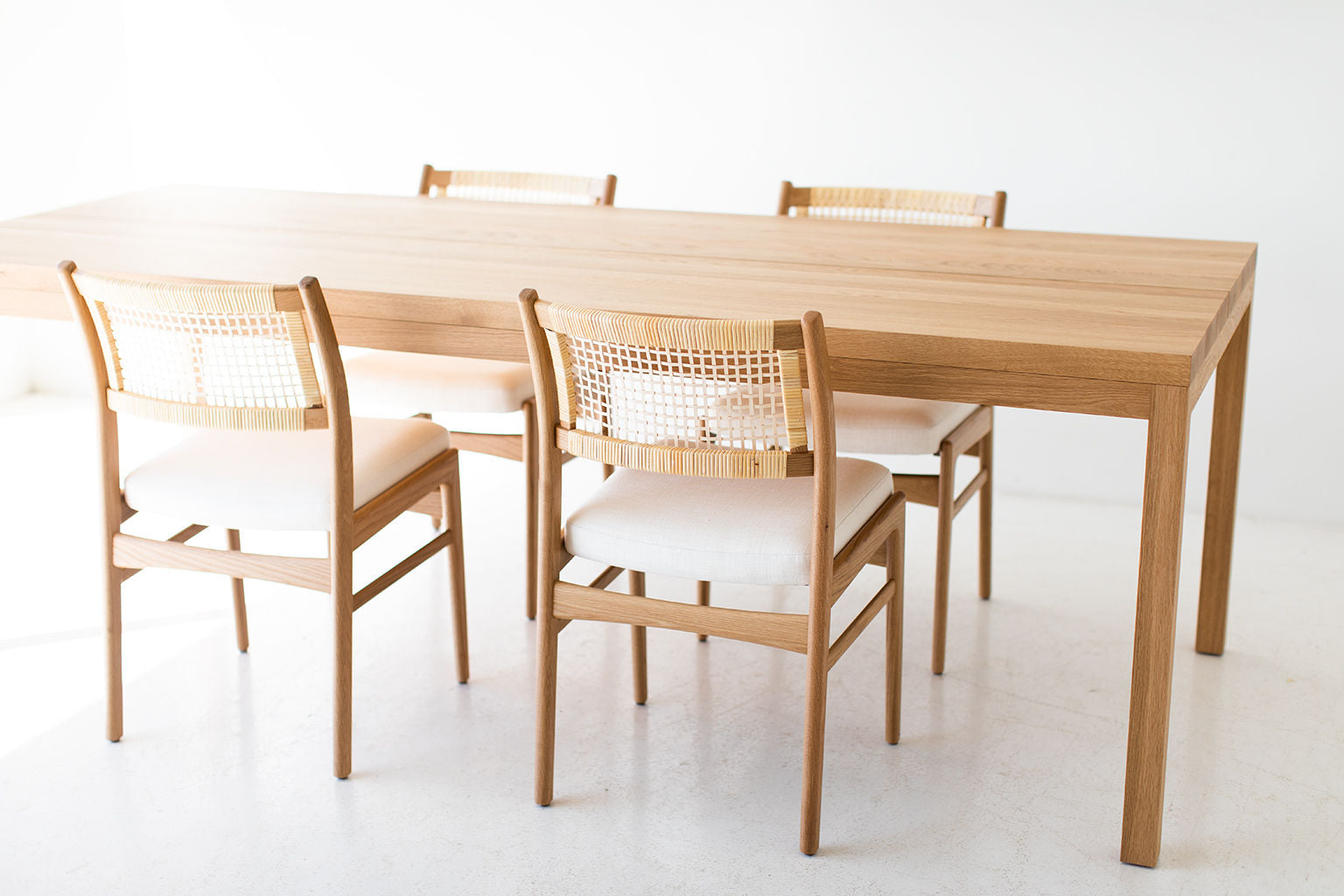 Tribute™ Modern Dining Chairs, Cane and Oak - T1002