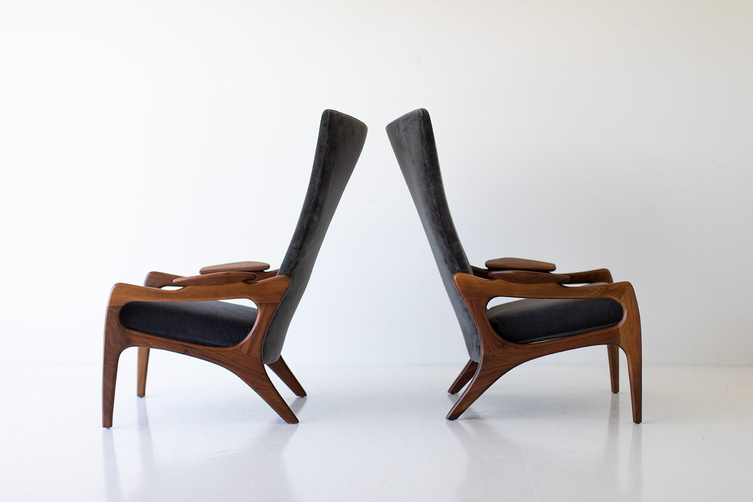 Adrian Pearsall High Back Lounge Chairs for Craft Associates Inc.