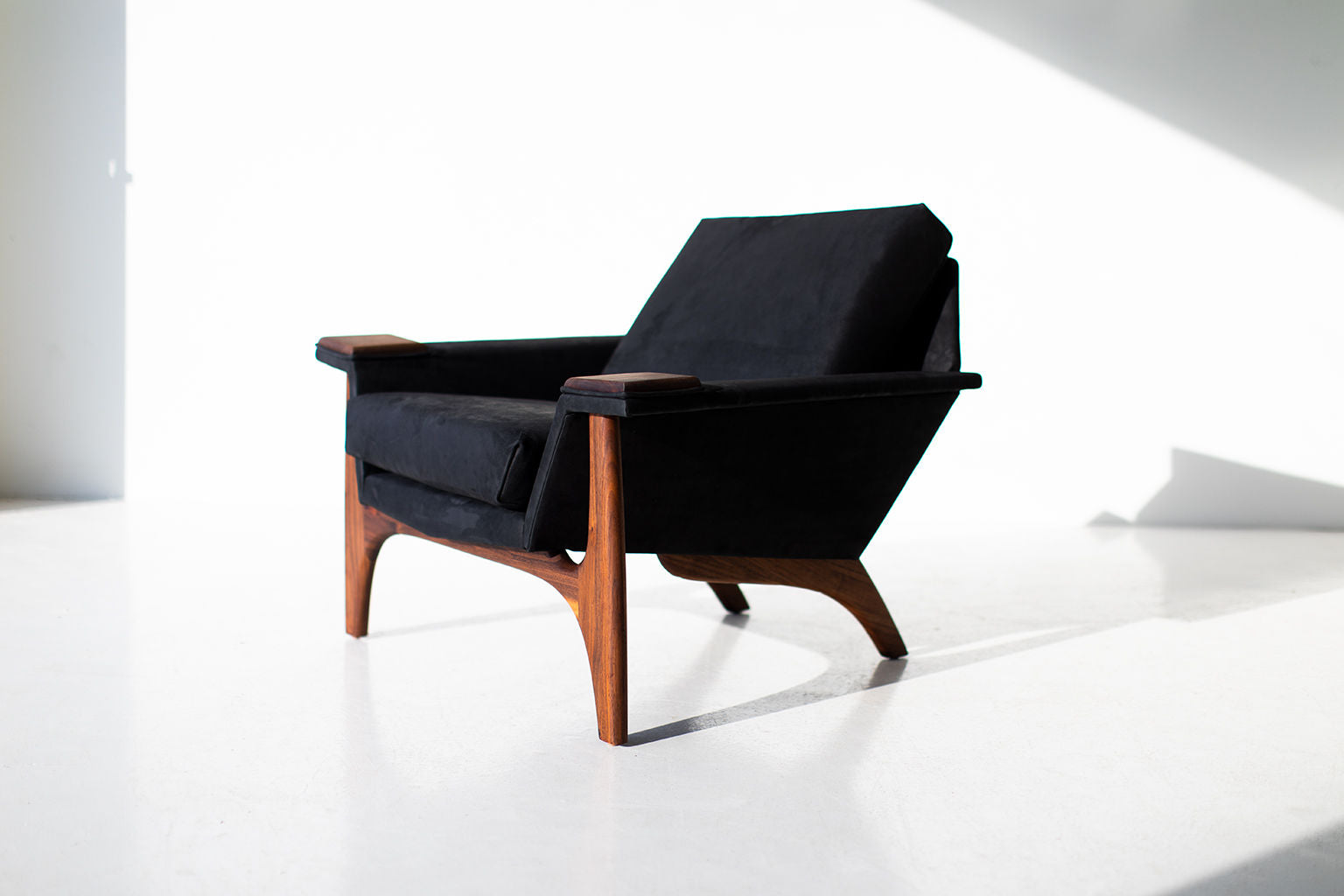 Adrian Pearsall Leather Lounge Chair for Craft Associates Inc.