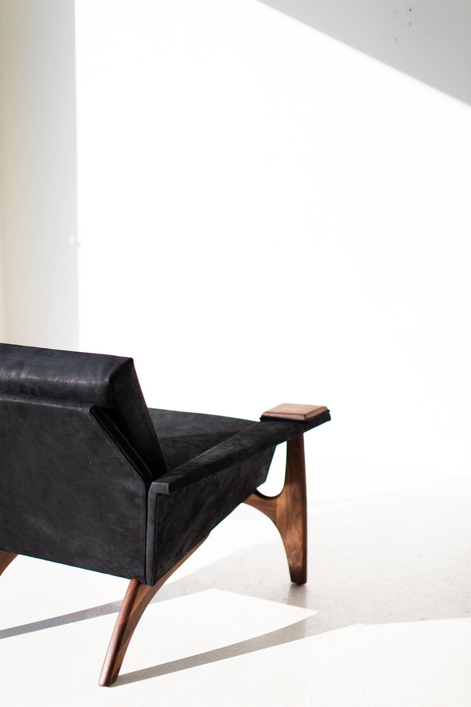 Adrian Pearsall Leather Lounge Chair for Craft Associates Inc.