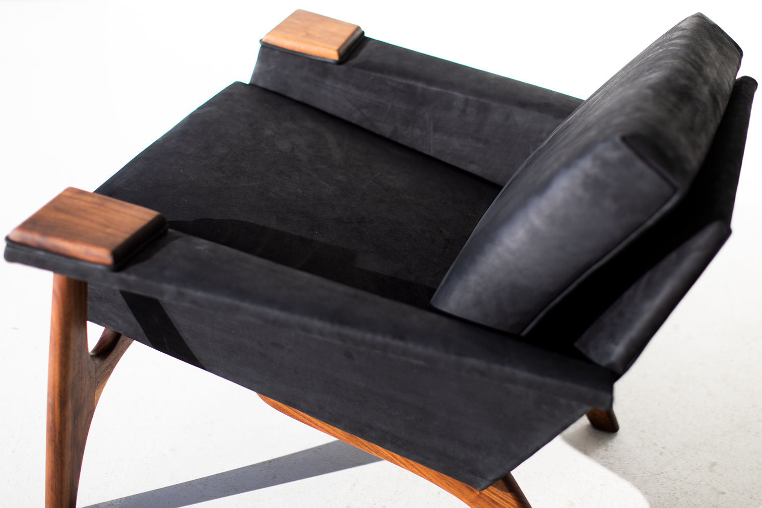 Adrian Pearsall Leather Lounge Chair for Craft Associates Inc.