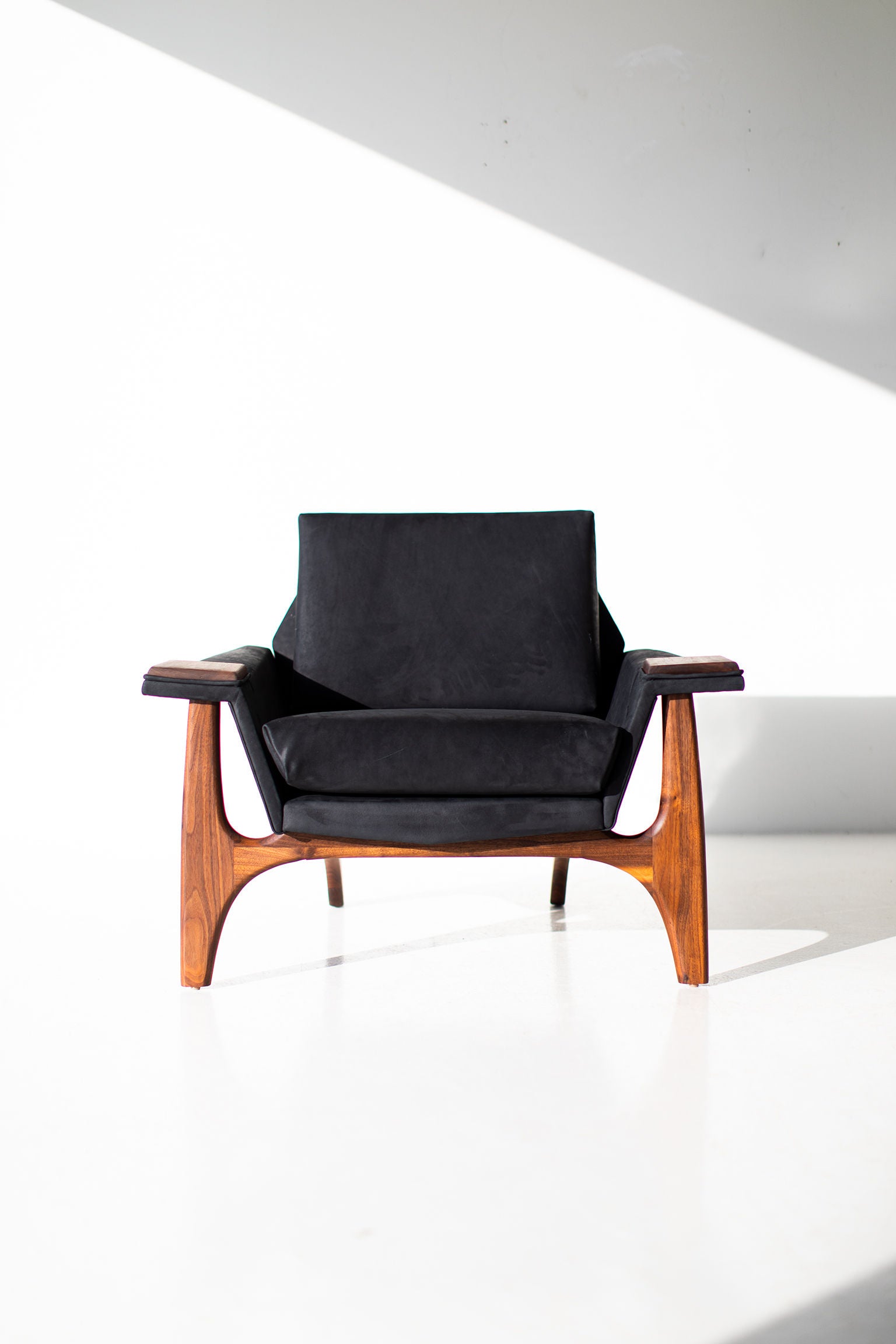 Adrian Pearsall Leather Lounge Chair for Craft Associates Inc.