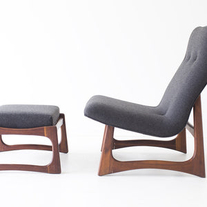 Adrian Pearsall Lounge Chair Ottoman Craft Associates 01181620, Image 02