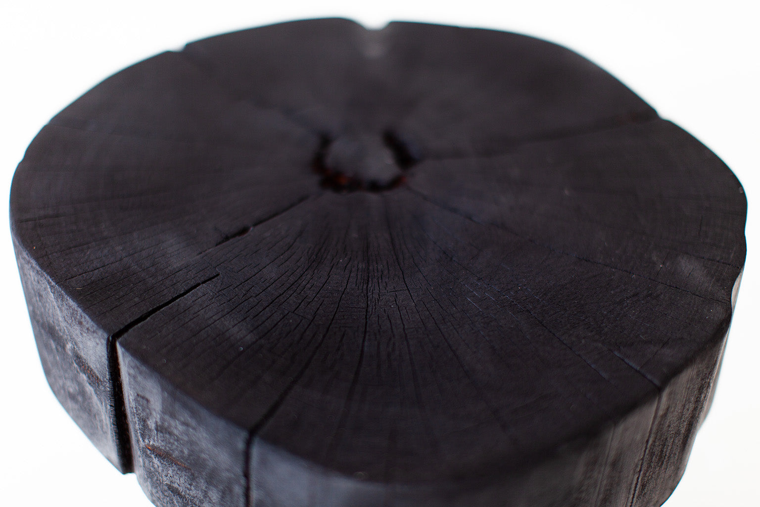 Burnt Wood Stump for Bertu Home