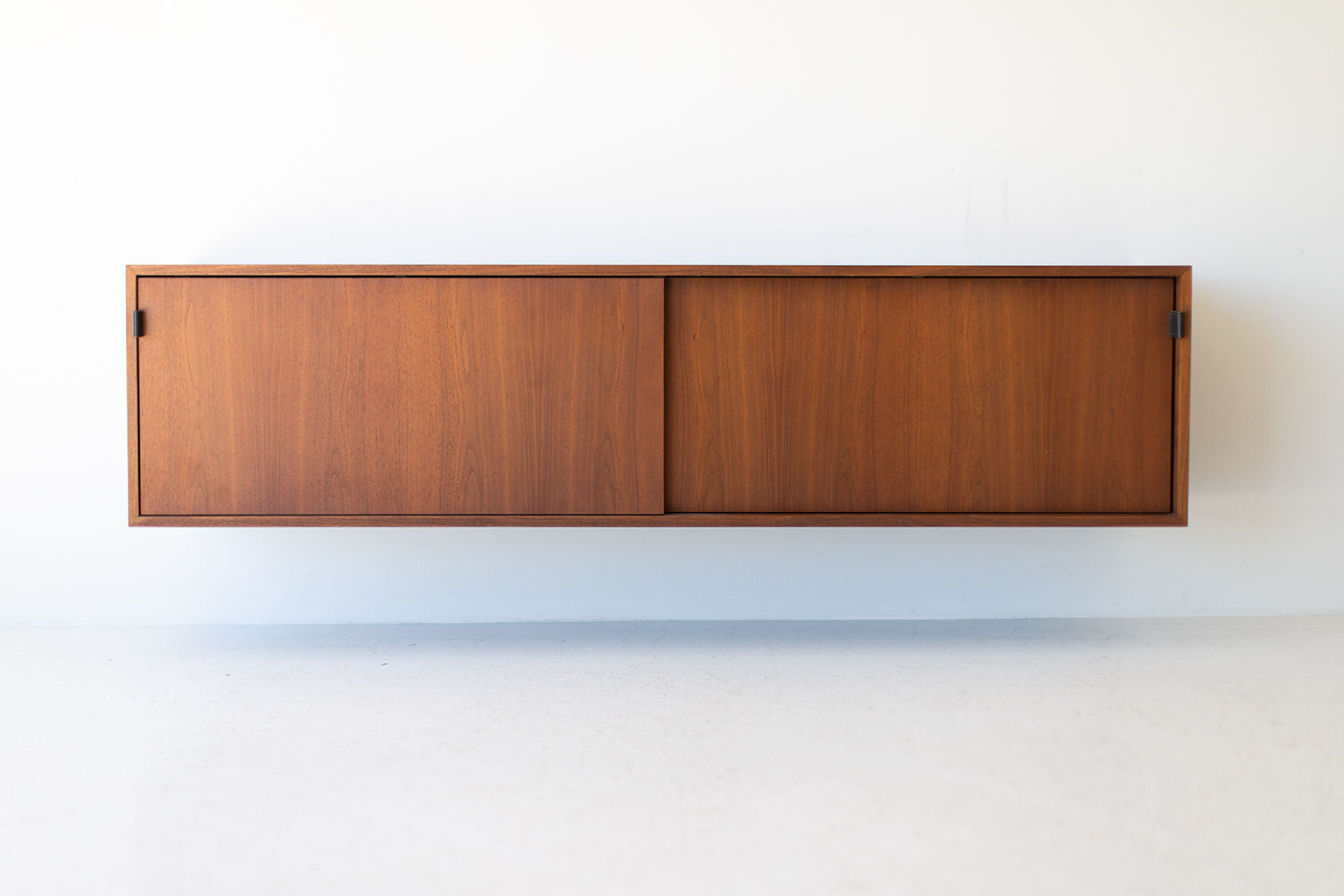 Florence Knoll Walnut Floating Credenza for Knoll Inc.