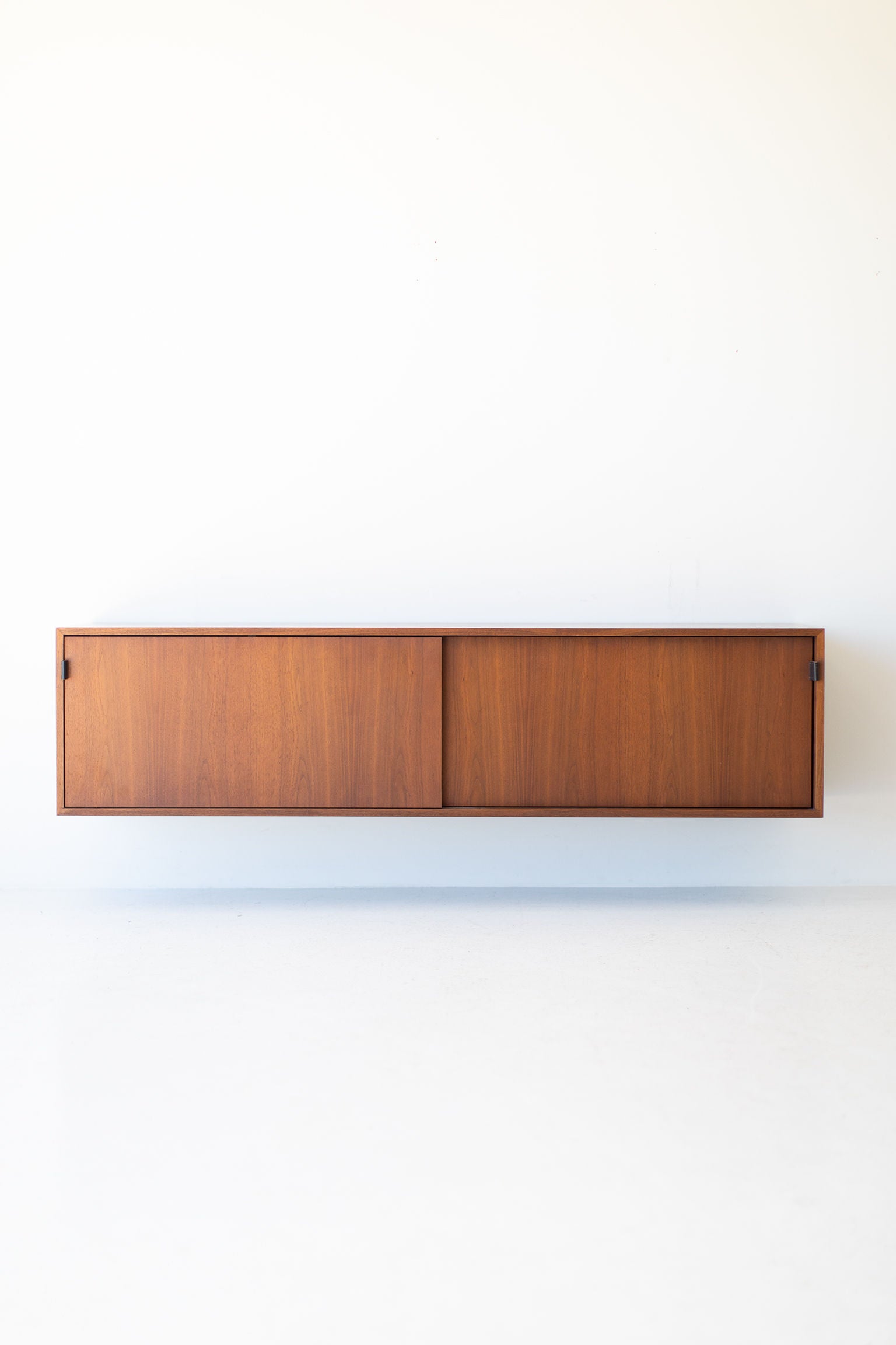 Florence Knoll Walnut Floating Credenza for Knoll Inc.