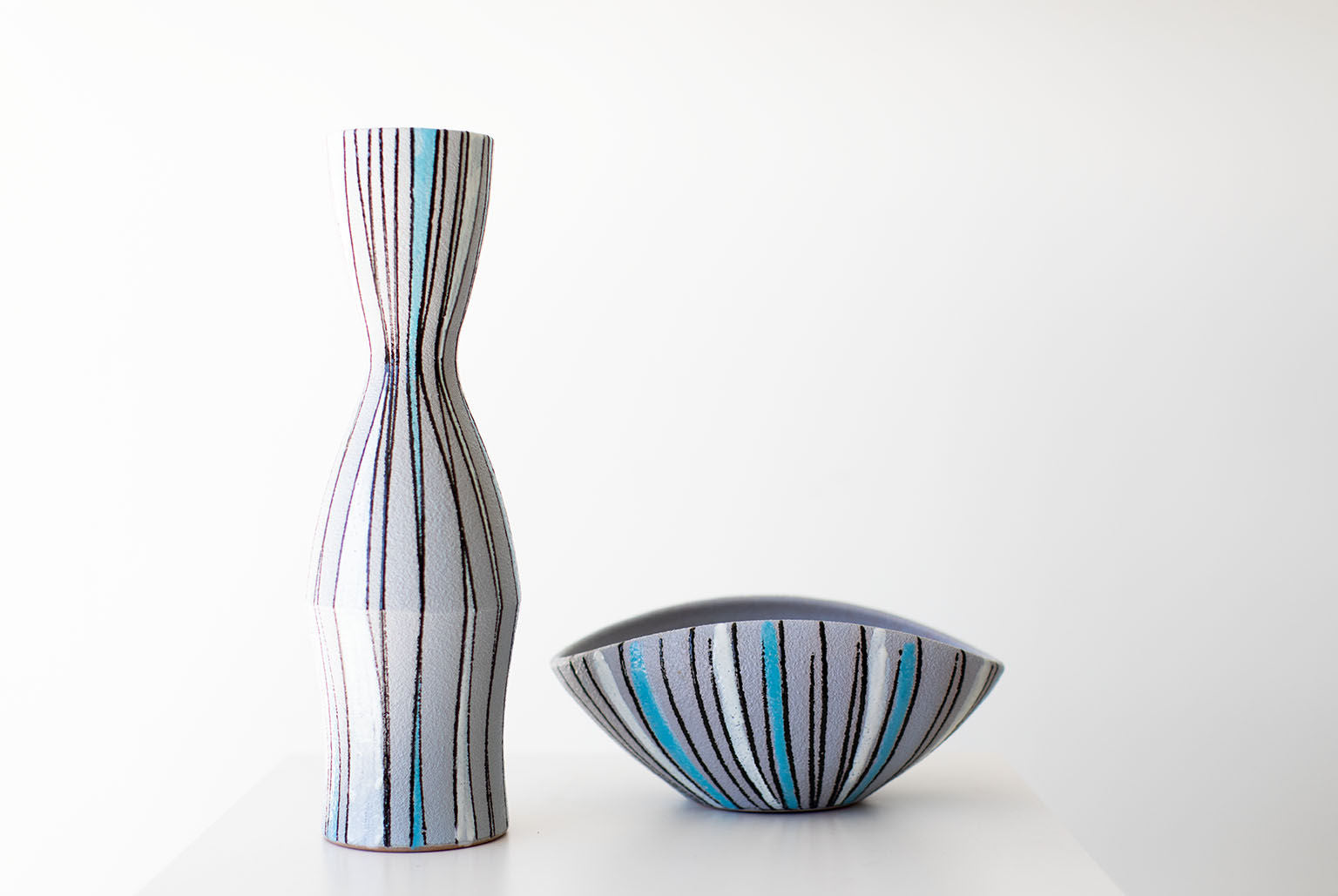 Fratelli Fanciullacci Striped Vase for Ebeling Reuss