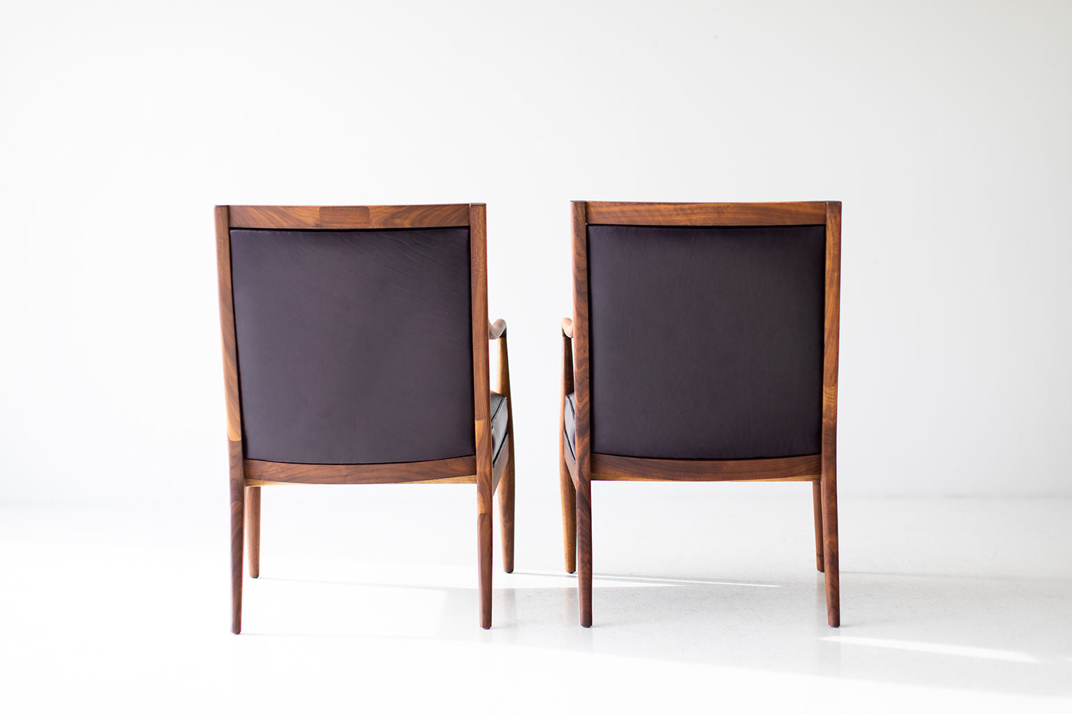 Lawrence Peabody Leather Lounge Chairs for Richardson Nemschoff