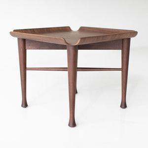 Lawrence Peabody Walnut Side Table 2007 Craft Associates Furniture, Image 02