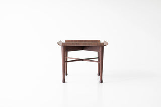 Lawrence Peabody Walnut Side Table 2007 Craft Associates Furniture, Image 10
