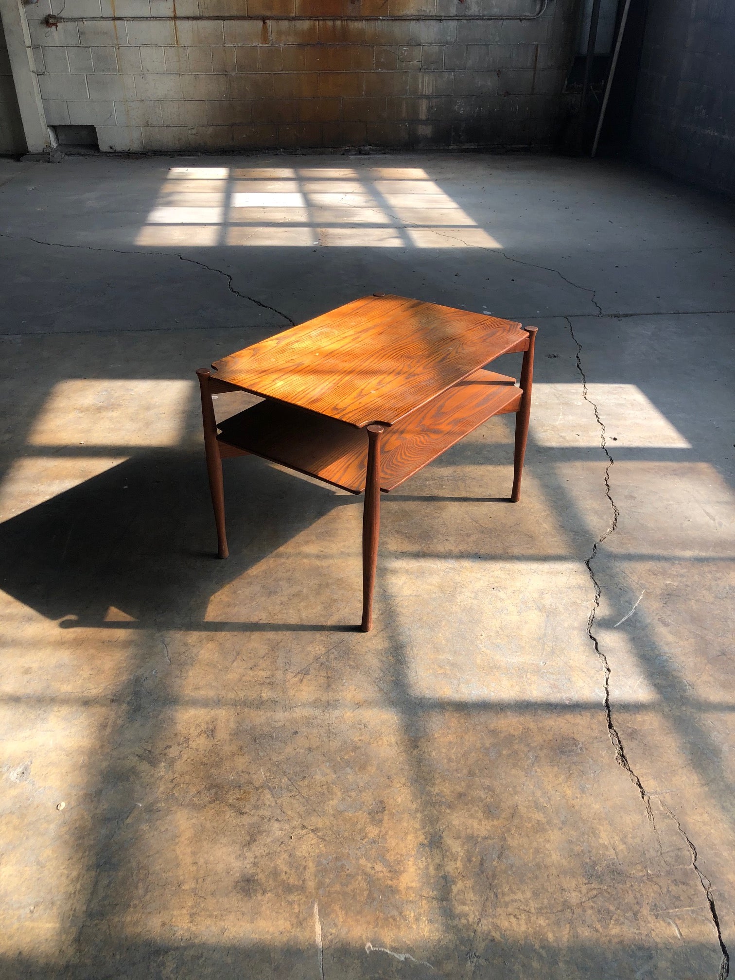 Mid Century Modern Tiered Side Table