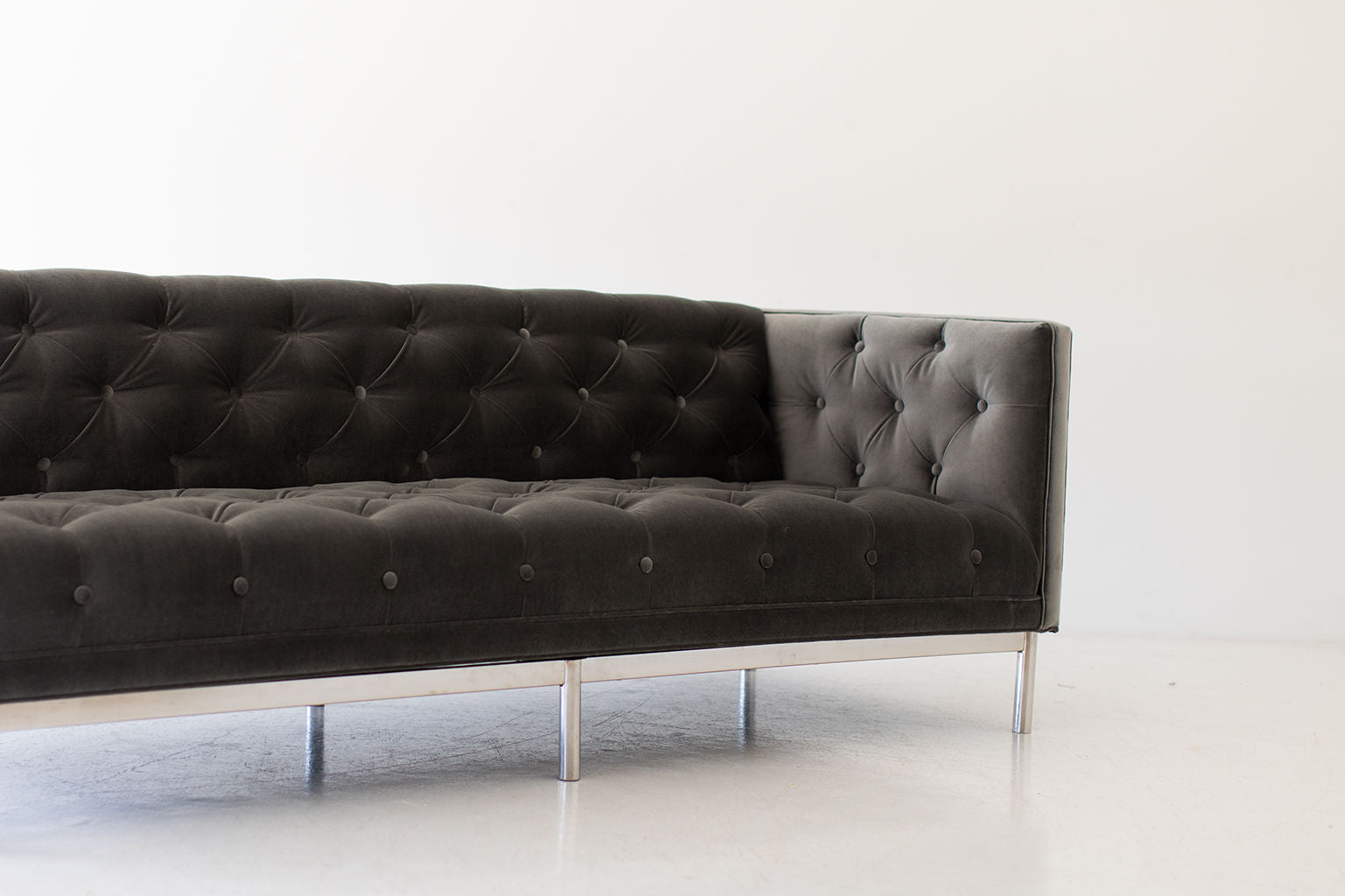 Mid Century Modern Tufted Sofa