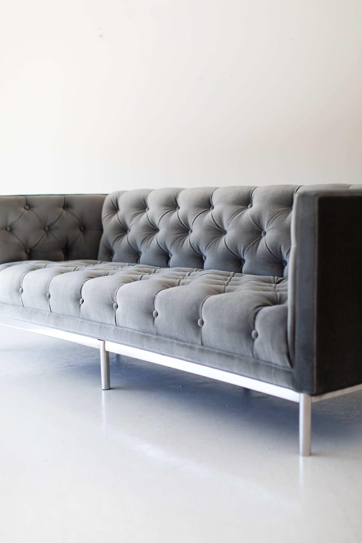 Mid Century Modern Tufted Sofa
