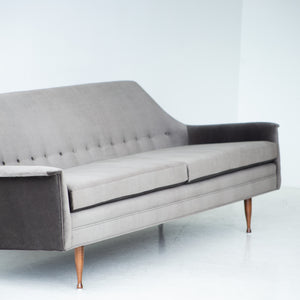 Mid-Century Modern Velvet Sofa for Selig, Image 02