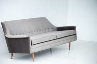 Mid-Century Modern Velvet Sofa for Selig, Image 02