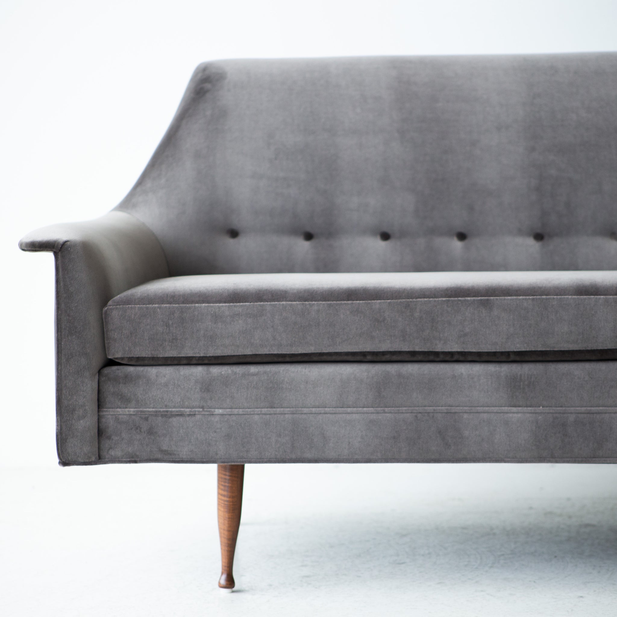 Mid-Century Modern Velvet Sofa for Selig, Image 03