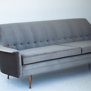 Mid-Century Modern Velvet Sofa for Selig, Image 05