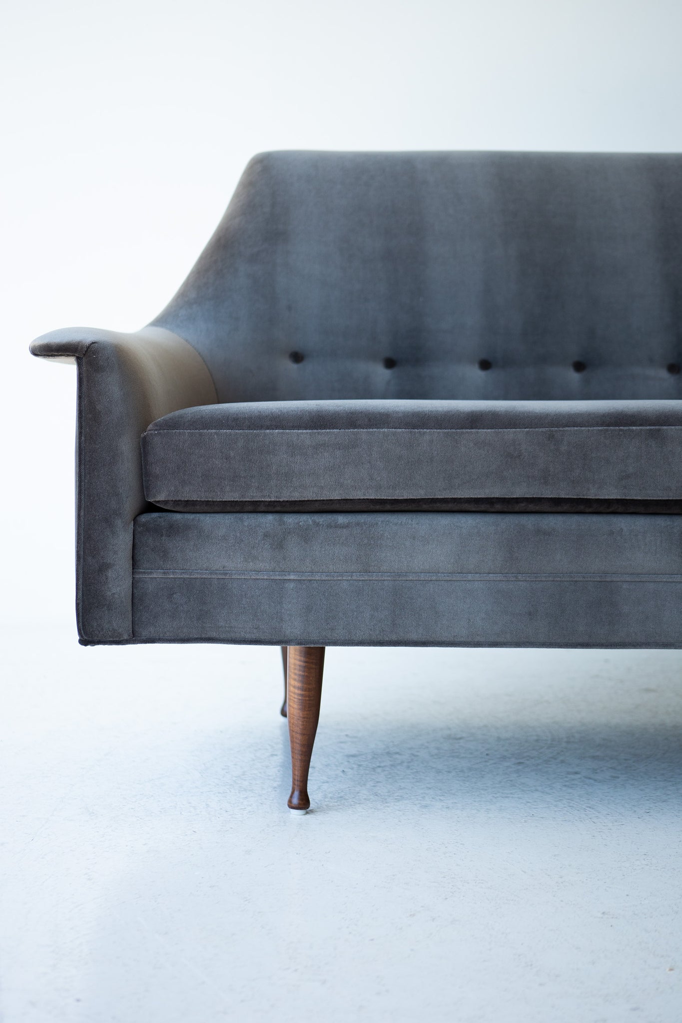 Mid-Century Modern Velvet Sofa for Selig, Image 08