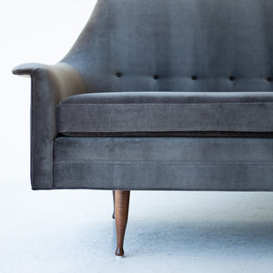 Mid-Century Modern Velvet Sofa for Selig, Image 08