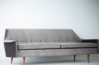 Mid-Century Modern Velvet Sofa for Selig, Image 09