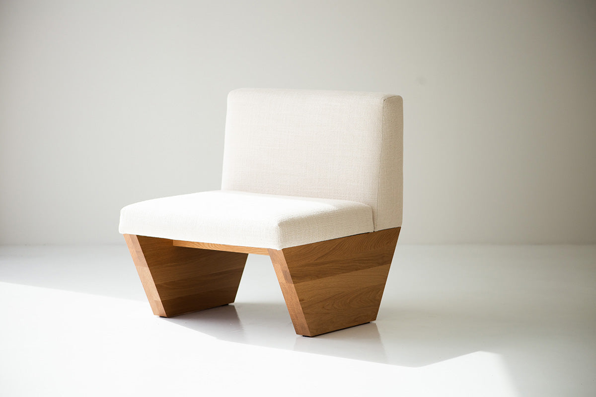 Modern Lotus Side Chair in White Oak - 4722