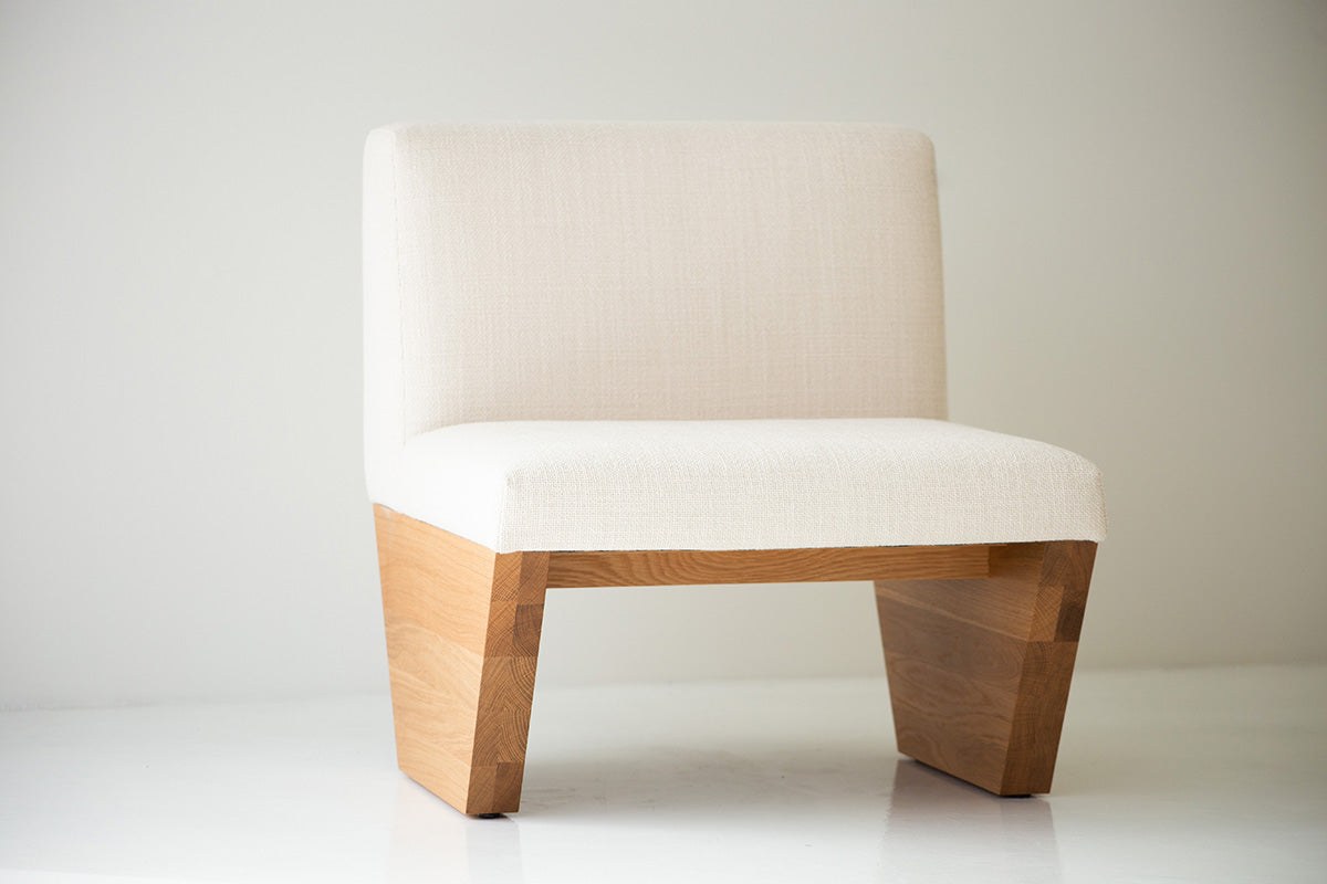 Modern Lotus Side Chair in White Oak - 4722