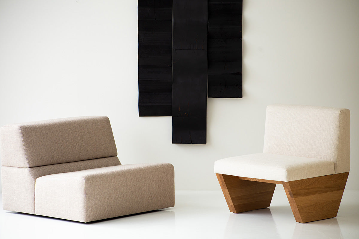 Modern Lotus Side Chair in White Oak - 4722