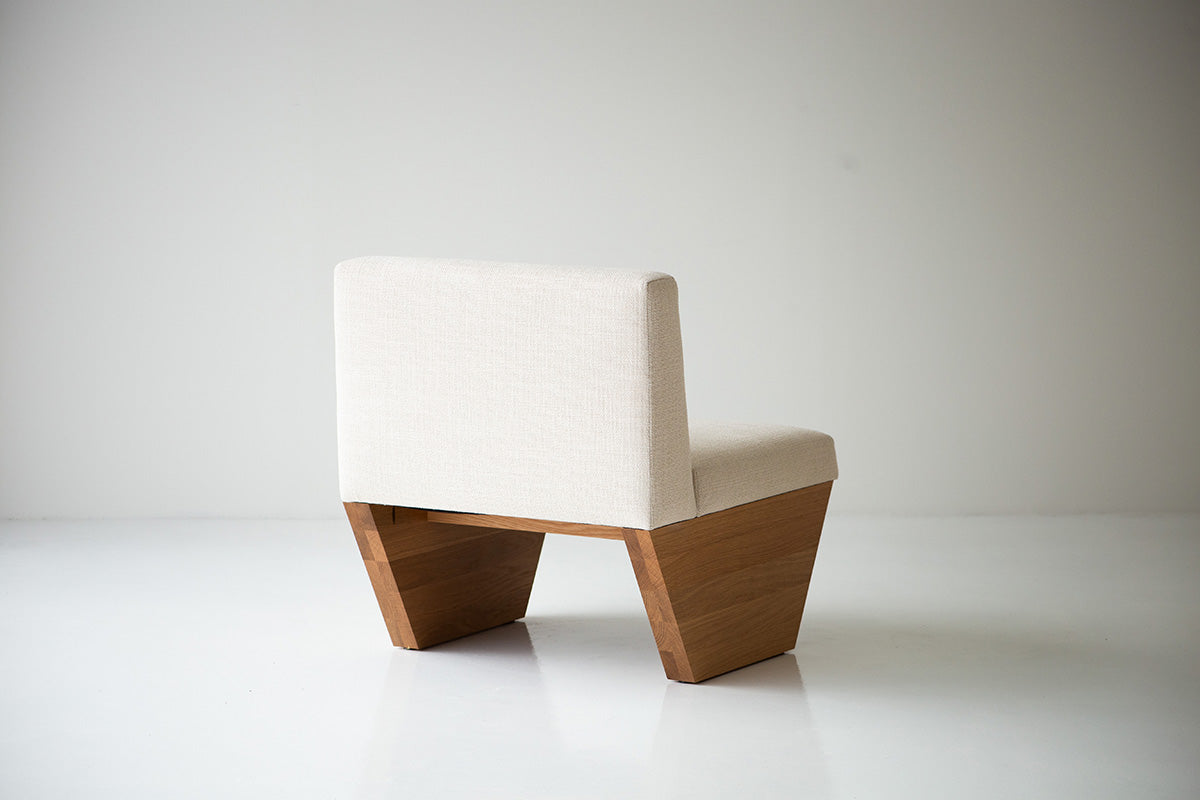 Modern Lotus Side Chair in White Oak - 4722