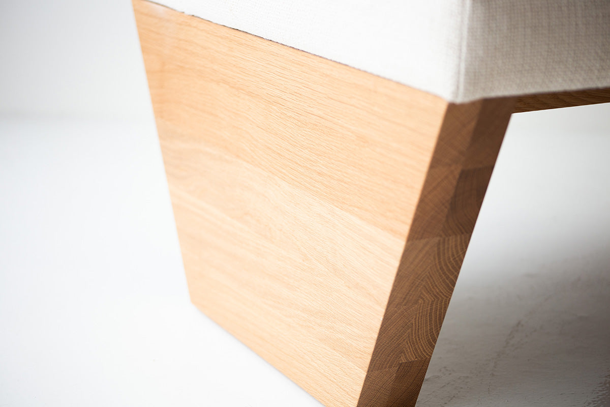Modern Lotus Side Chair in White Oak - 4722