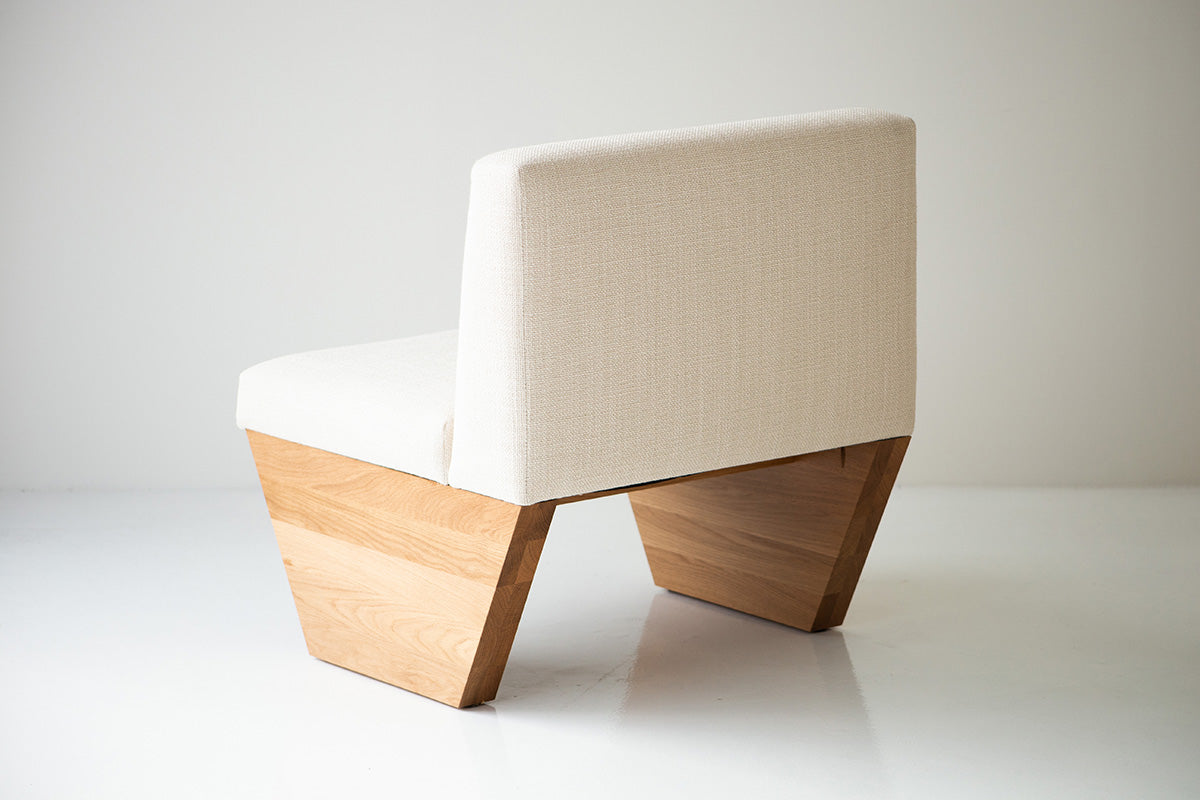 Modern Lotus Side Chair in White Oak - 4722