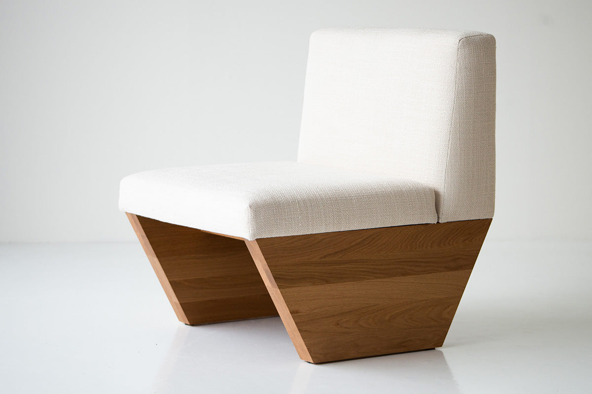 Modern Lotus Side Chair in White Oak - 4722