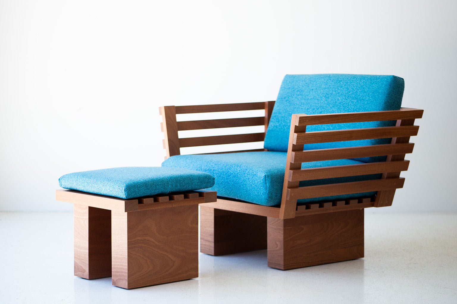 Modern Patio Furniture - Suelo Slatted Ottoman - 3322, 05