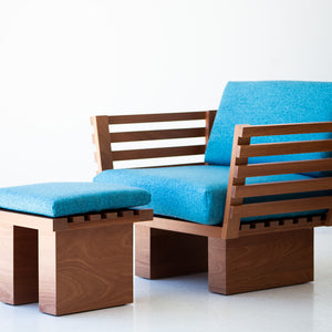 Modern Patio Furniture - Suelo Slatted Ottoman - 3322, 05