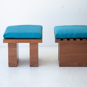 Modern Patio Furniture - Suelo Slatted Ottoman - 3322, 09