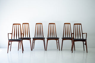 Niels Koefoed Rosewood Eva Dining Chairs for Koefoeds Hornslet 01