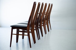 Niels Koefoed Rosewood Eva Dining Chairs for Koefoeds Hornslet 12