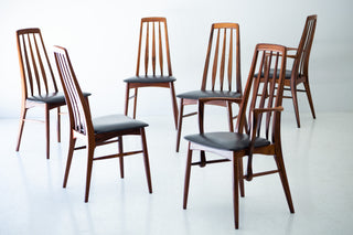 Niels Koefoed Rosewood Eva Dining Chairs for Koefoeds Hornslet 13