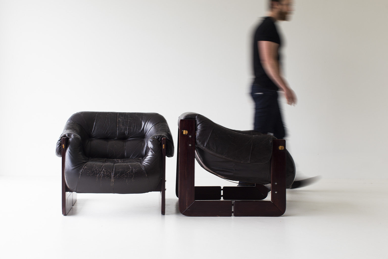 Percival Lafer Leather Lounge Chairs - 01141616