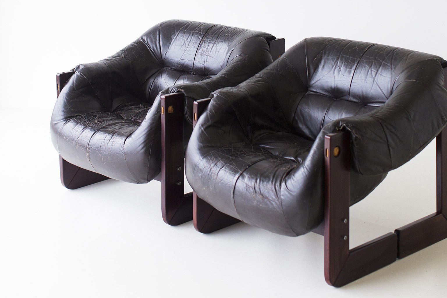 Percival Lafer Leather Lounge Chairs - 01141616